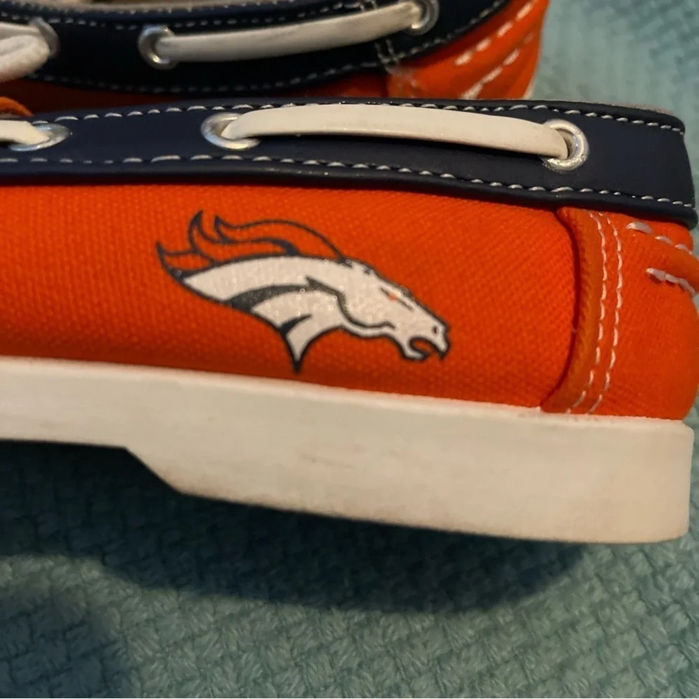 NFL Mens Denver Broncos Boat Deck Shoes - Focos - Size 7